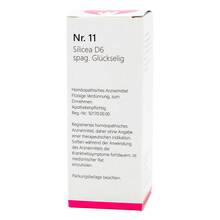 Abbildung: NR.11 Silicea D 6 spag.Glückselig 50 ml, Tropfen zum Einnehmen PZN 10965974 