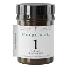 Abbildung: SCHÜSSLER NR.1 Calcium fluoratum D 12 Tabletten 1000 St, Tabletten PZN 10990363 