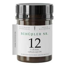 Abbildung: SCHÜSSLER NR.12 Calcium sulfuricum D 6 Tabletten 400 St, Tabletten PZN 10990707 