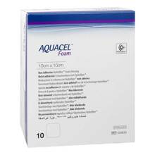 Abbildung: AQUACEL Foam nicht adhäsiv 10x10 cm Verband 10 St, Verband PZN 11005839 