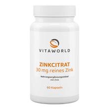 Abbildung: Zinkcitrat 30 mg Kapseln 60 St, Kapseln PZN 11050478 