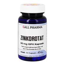 Abbildung: Zinkorotat 60 mg Gph Kapseln 60 St, Kapseln PZN 11075053 