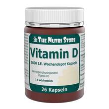 Abbildung: Vitamin D 5600 I.E. Wochendepot Kapseln 26 St, Kapseln PZN 11077359 