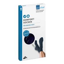 Abbildung: Provital Komfortsocken men Größe 39-42 marine 2 St PZN 11080982 
