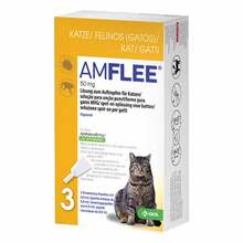 Abbildung: Amflee 50 mg Spot-on Lösung z.Auftropfen für Katzen 3 St, Lösung PZN 11099757 
