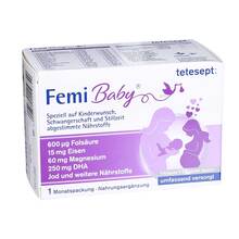 Abbildung: Tetesept Femi Baby Filmtabletten + Weichkapseln 2X30 St, Kombipackung PZN 11118963 