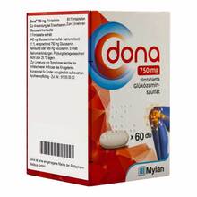 Abbildung: Dona 750 mg Filmtabletten 60 St, Filmtabletten PZN 11123220 