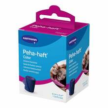 Abbildung: Peha-Haft Color Fixierbinde latexfrei 6 cmx4 m blau 1 St, Binden PZN 11124923 