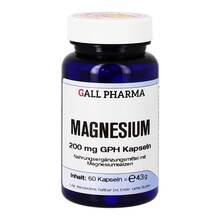 Abbildung: MAGNESIUM 200 mg GPH Kapseln 60 St, Kapseln PZN 11146474 