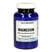 Abbildung: MAGNESIUM 200 mg GPH Kapseln 180 St, Kapseln PZN 11146505 