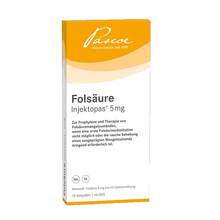 Abbildung: Folsäure Injektopas 5 mg Injektionslösung 10 St, Injektionslösung PZN 11155763 