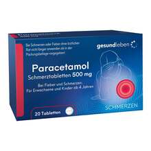 Abbildung: Paracetamol Schmerztabletten 20 St, Tabletten PZN 11162504 