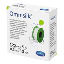 Abbildung: Omnisilk Fixierpflaster Kunstseide 1,25 cmx5 m 1 St, Pflaster PZN 11163538 