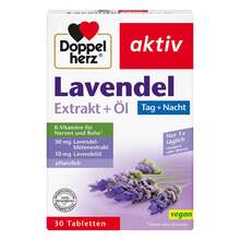 Abbildung: Doppelherz Lavendel Extrakt + Öl Tabletten 30 St, Tabletten PZN 11174275 