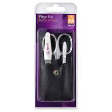 Abbildung: Apoline Manicure Etui 3teilig schwarz 1 St PZN 11291644 