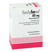Abbildung: Tardyferon Depot-Eisen(II)-sulfat 80 mg Retardtab. 100 St, Retard-Tabletten PZN 11303821 