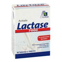 Abbildung: Lactase 7.000 Fcc Tabletten im Spender 80 St, Tabletten PZN 11482083 