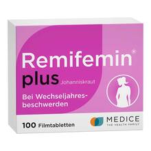 Abbildung: Remifemin plus Johanniskraut Filmtabletten 100 St, Filmtabletten PZN 11517226 