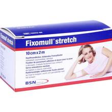 Abbildung: FIXOMULL stretch 10 cmx2 m 1 St, Vlies PZN 11521995 