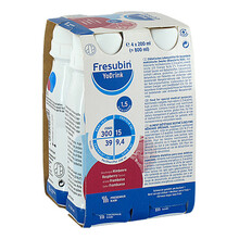 Abbildung: Fresubin Yodrink Himbeere 4X200 ml, Flüssigkeit PZN 11522078 