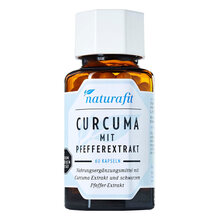 Abbildung: Naturafit Curcuma mit Pfeffer Kapseln 60 St, Kapseln PZN 11525728 