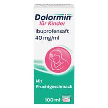 Abbildung: Dolormin für Kinder Ibuprofensaft 40 mg / ml Suspension  100 ml, Suspension PZN 11528543 