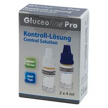 Abbildung: Gluceofine Pro Kontroll-Lösung 2X4 ml, Lösung PZN 11537134 