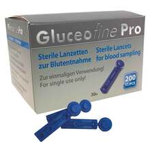 Abbildung: Gluceofine Pro Blutentnahme-Lanzetten 200 St, Lanzetten PZN 11537140 