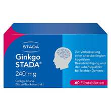 Abbildung: Ginkgo Stada 240 mg Filmtabletten 60 St, Filmtabletten PZN 11538932 