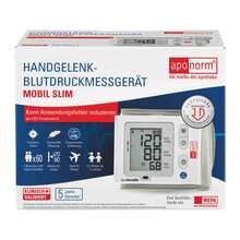 Abbildung: Aponorm Blutdruckmessgerät Mobil Slim Handgelenk 1 St PZN 11548528 