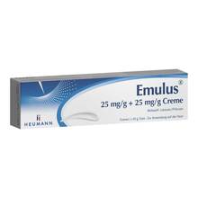 Abbildung: Emulus 25 mg / g +   25 mg/g Creme 30 g, Creme PZN 11562126 