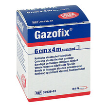 Abbildung: Gazofix Fixierbinde kohäsiv 6 cmx4 m 1 St, Binden PZN 11587793 