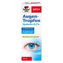 Abbildung: Doppelherz Augen-Tropfen Hyaluron 0,2% 10 ml, Tropfen PZN 11590648 