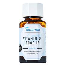 Abbildung: Naturafit Vitamin D3 3000 I.E. Kapseln 90 St, Kapseln PZN 11592162 