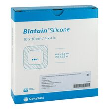 Abbildung: BIATAIN Silicone Schaumverband 10x10 cm 10 St, Verband PZN 11597113 