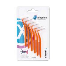 Abbildung: Miradent Interdentalbürste I-Prox L 0,8 mm orange 6 St PZN 11597515 