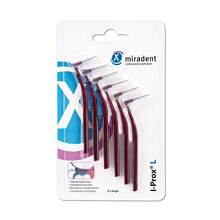 Abbildung: Miradent Interdentalbürste I-Prox L 0,8 mm bordea. 6 St PZN 11597521 