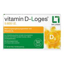 Abbildung: Vitamin D-Loges 5.600 I.E. Wo.Depot Kautabletten Fam.Pa 60 St, Kautabletten PZN 11640978 