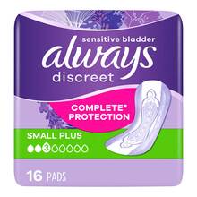 Abbildung: ALWAYS discreet Inkontinenz Einl.small plus 16 St, Binden PZN 11642753 