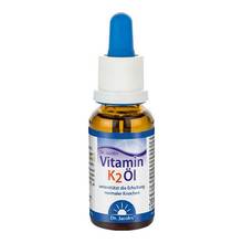 Abbildung: Vitamin K2 Öl Vit.K als MK7 Dr.Jacob's Tro.zum Einnehmen  20 ml, Tropfen zum Einnehmen PZN 11648046 
