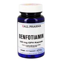 Abbildung: BENFOTIAMIN 100 mg GPH Kapseln 30 St, Kapseln PZN 11658317 