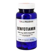 Abbildung: BENFOTIAMIN 100 mg GPH Kapseln 90 St, Kapseln PZN 11658346 