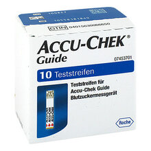 Abbildung: Accu-Chek Guide Teststreifen 1X10 St, Teststreifen PZN 11664890 