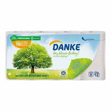 Abbildung: DANKE Toilettenpapier 3lagig 8X150 St, Tücher PZN 11689878 