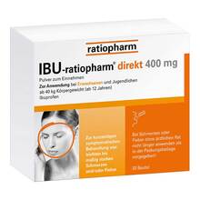 Abbildung: Ibu-Ratiopharm direkt 400 mg Pulver zum Einnehmen 20 St, Pulver PZN 11722423 