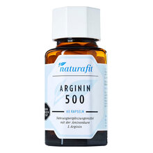 Abbildung: Naturafit Arginin 500 Kapseln 60 St, Kapseln PZN 11859151 