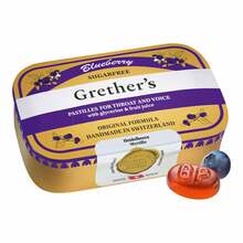Abbildung: Grethers Blueberry zuckerfrei Pastillen 110 g, Pastillen PZN 11863201 