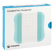 Abbildung: Comfeel Plus Transparent Hydrokolloidverband 10x10 cm 10 St, Verband PZN 12342438 