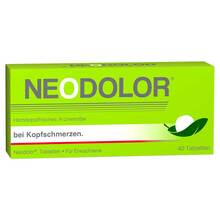 Abbildung: Neodolor Tabletten 40 St, Tabletten PZN 12350521 
