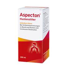 Abbildung: Aspecton Hustenstiller Isländisch Moos Saft 200 ml, Saft PZN 12354571 